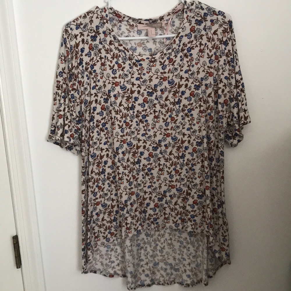 High to low patterned top